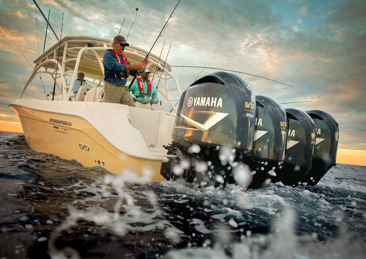 Yamaha V8 5.3L 350HP – 25″ Shaft, 2021 Model - Image 4